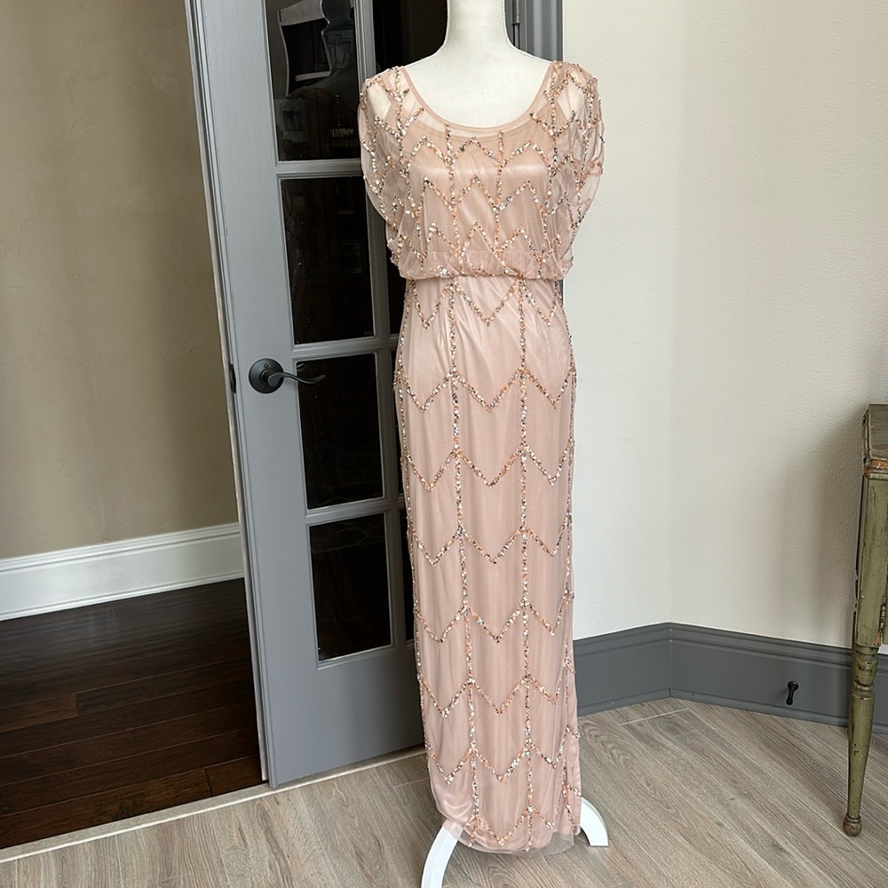 Js Collections Formal Sequin Dress, Size 6, Champ… - image 1